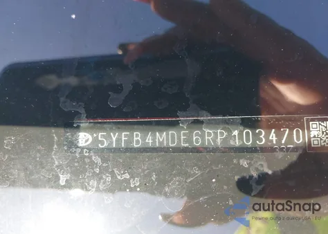 2024 Toyota Corolla Le z USA, uszkodzony, nr VIN 5YFB4MDE6RP103470